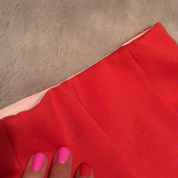 Hollister Hot Skater Skirt Full Circle Mini Skirt - Bright Red / Coral - Picture 13 of 13